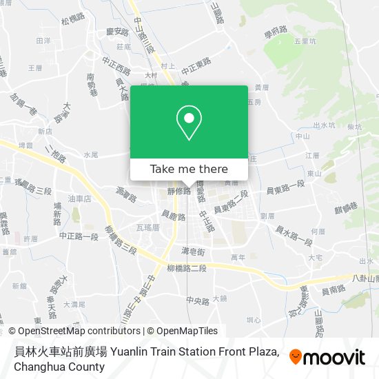 員林火車站前廣場 Yuanlin Train Station Front Plaza map