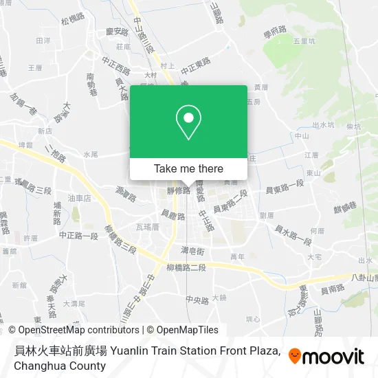 員林火車站前廣場 Yuanlin Train Station Front Plaza map