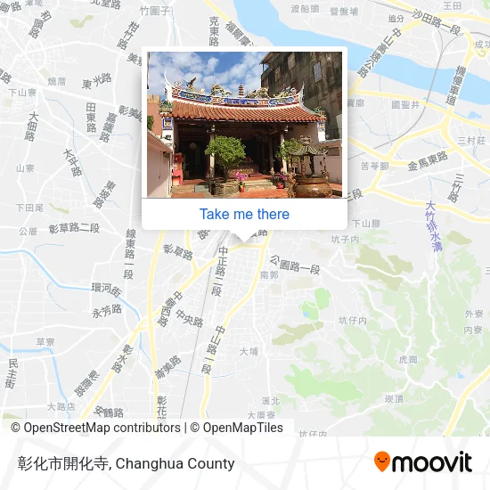 彰化市開化寺地圖