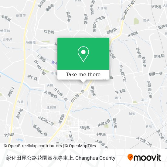 彰化田尾公路花園賞花專車上 map