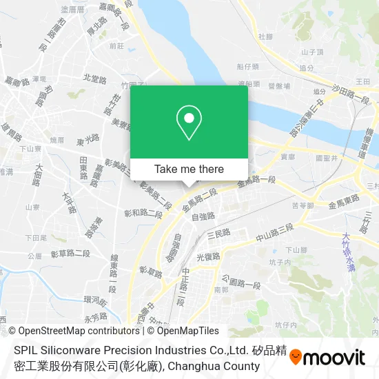 SPIL Siliconware Precision Industries Co.,Ltd. 矽品精密工業股份有限公司(彰化廠)地圖