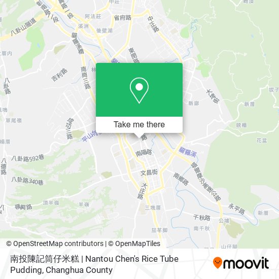 南投陳記筒仔米糕 | Nantou Chen's Rice Tube Pudding map