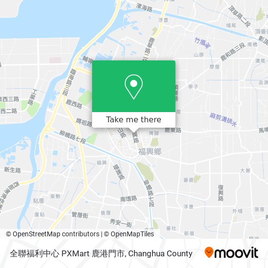 全聯福利中心 PXMart 鹿港門市 map