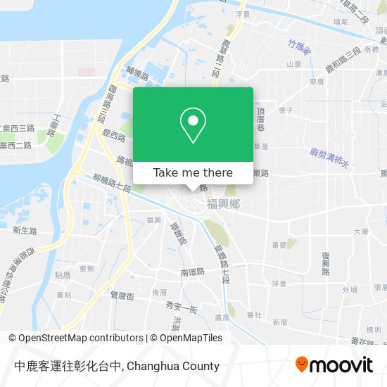 中鹿客運往彰化台中 map