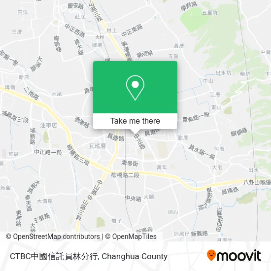CTBC中國信託員林分行地圖