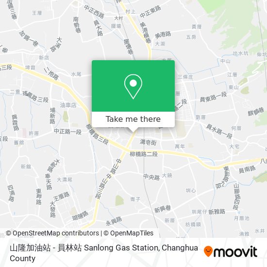 山隆加油站 - 員林站 Sanlong Gas Station地圖