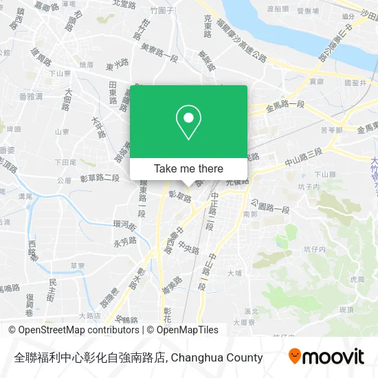全聯福利中心彰化自強南路店 map