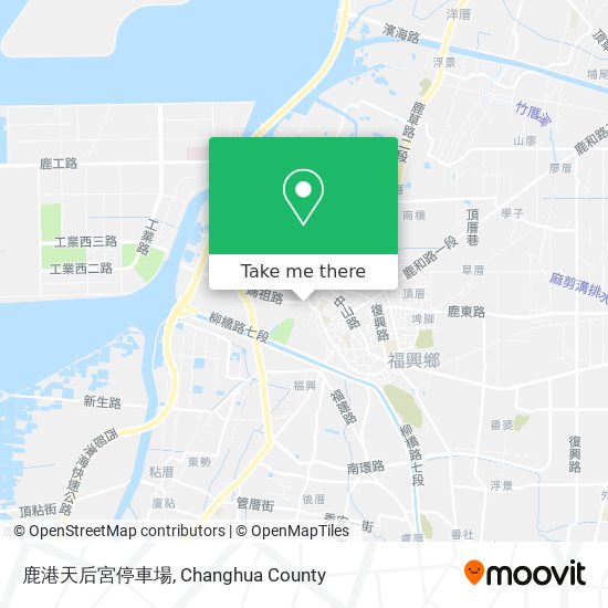 鹿港天后宮停車場 map