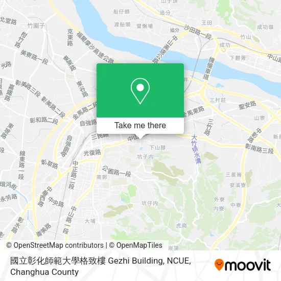國立彰化師範大學格致樓 Gezhi Building, NCUE地圖