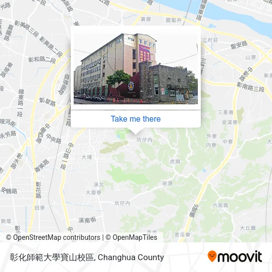 彰化師範大學寶山校區地圖