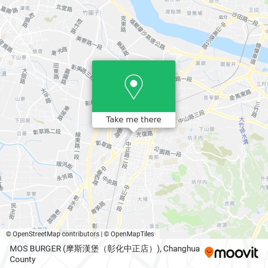 MOS BURGER (摩斯漢堡（彰化中正店）) map