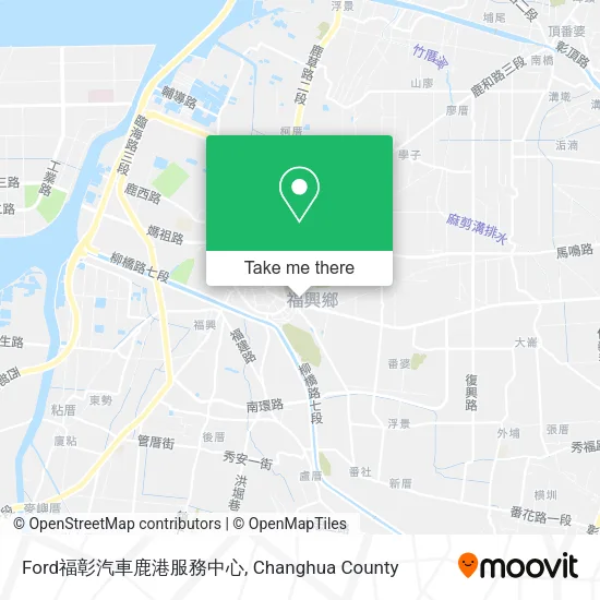 Ford福彰汽車鹿港服務中心地圖