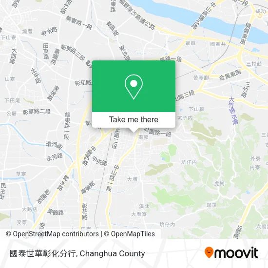 國泰世華彰化分行地圖