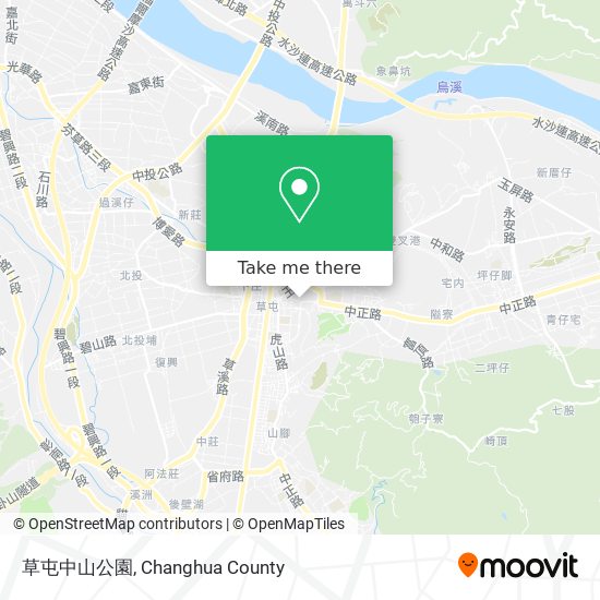 草屯中山公園 map
