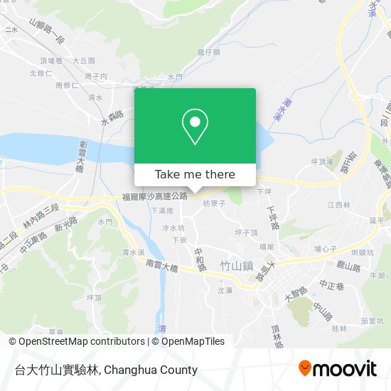 台大竹山實驗林 map