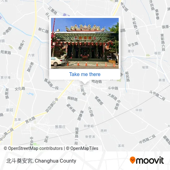 北斗奠安宮地圖