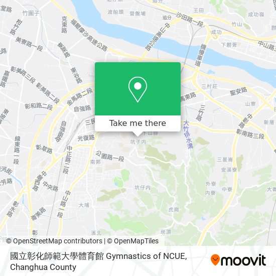 國立彰化師範大學體育館 Gymnastics of NCUE map