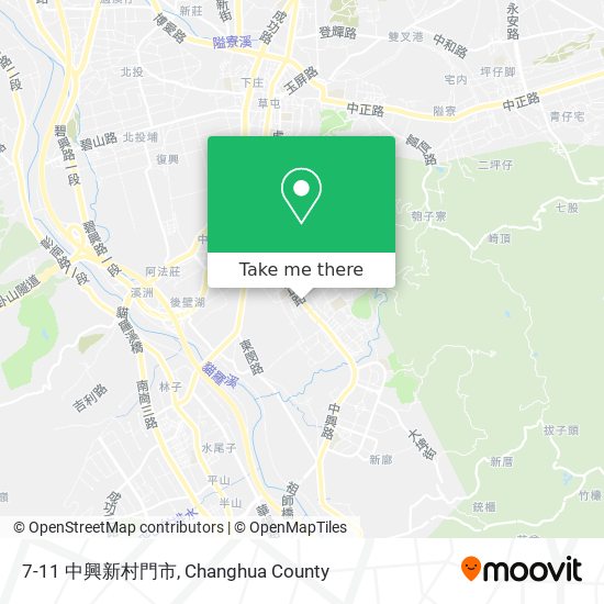 7-11 中興新村門市地圖