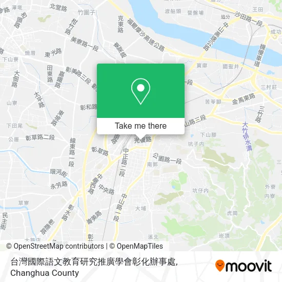 台灣國際語文教育研究推廣學會彰化辦事處地圖