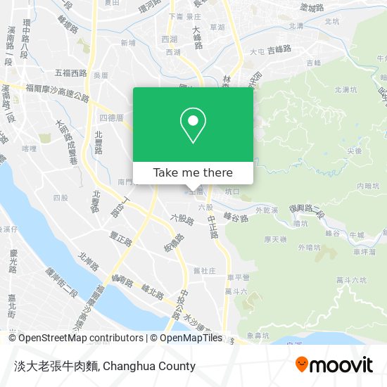 淡大老張牛肉麵 map