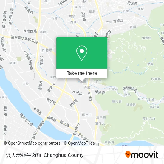淡大老張牛肉麵 map