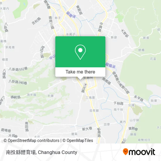 南投縣體育場地圖