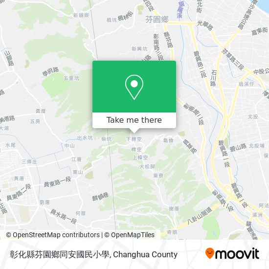 彰化縣芬園鄉同安國民小學地圖