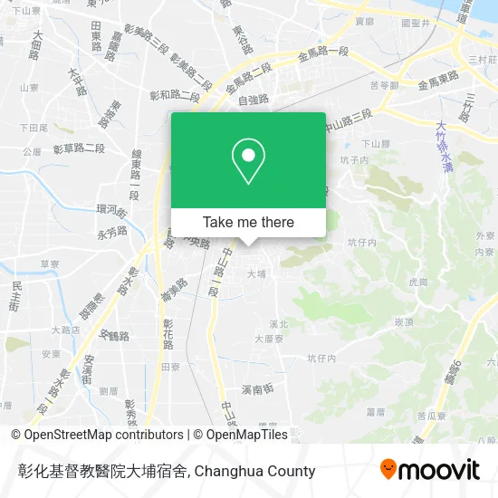 彰化基督教醫院大埔宿舍地圖