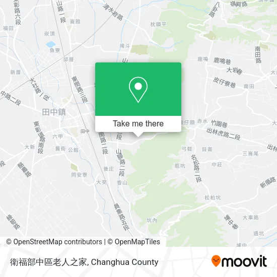 衛福部中區老人之家地圖