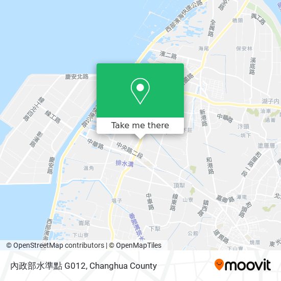 內政部水準點 G012 map