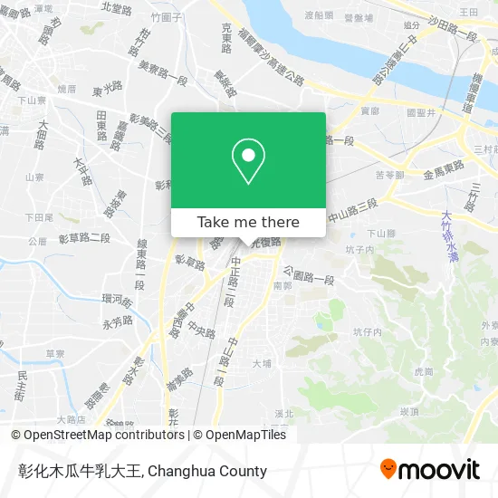 彰化木瓜牛乳大王地圖