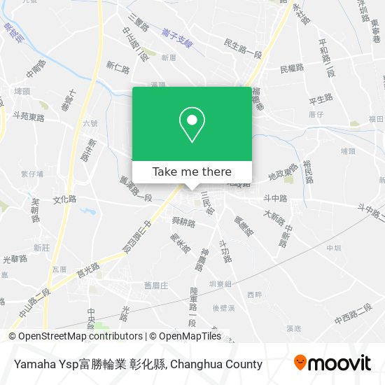 Yamaha Ysp富勝輪業 彰化縣 map
