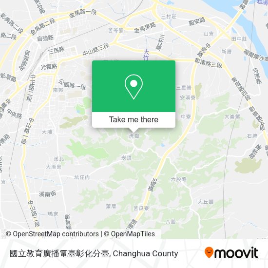 國立教育廣播電臺彰化分臺地圖