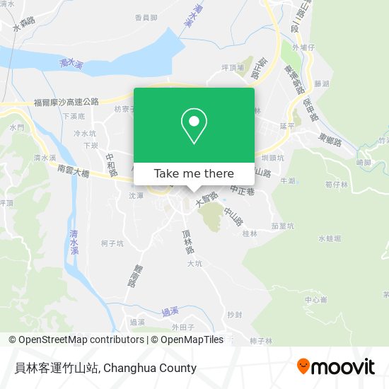 員林客運竹山站地圖