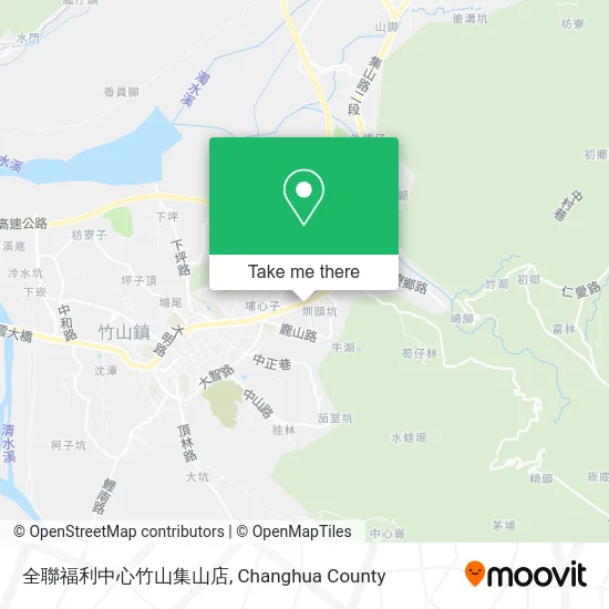全聯福利中心竹山集山店 map