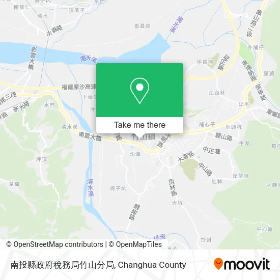 南投縣政府稅務局竹山分局地圖