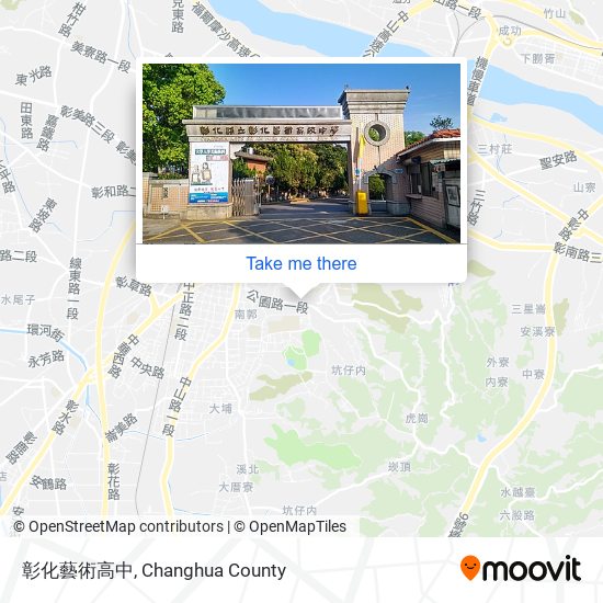 彰化藝術高中 map