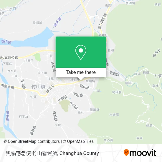 黑貓宅急便 竹山營運所 map