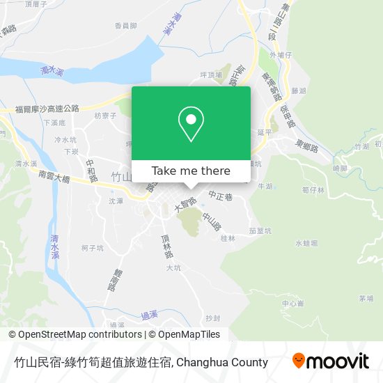 竹山民宿-綠竹筍超值旅遊住宿地圖