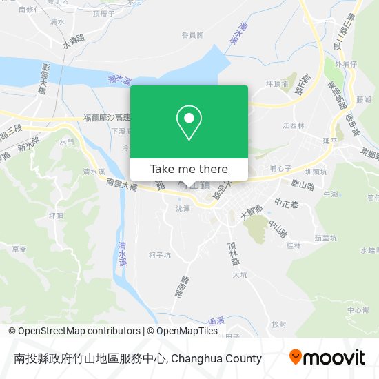 南投縣政府竹山地區服務中心地圖