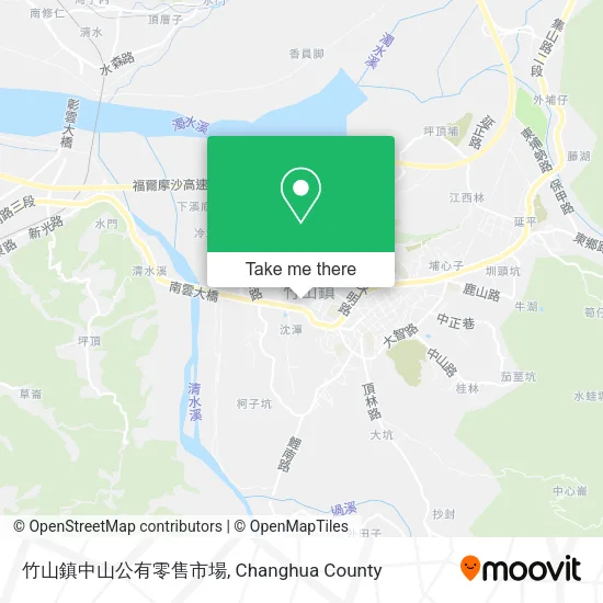 竹山鎮中山公有零售市場 map