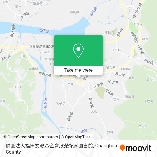 財團法人福田文教基金會欣榮紀念圖書館地圖
