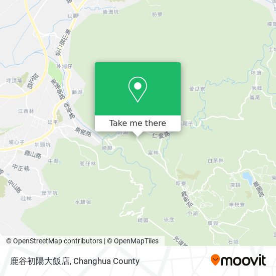 鹿谷初陽大飯店地圖