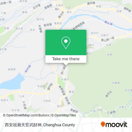 西安祖廟天官武財神地圖