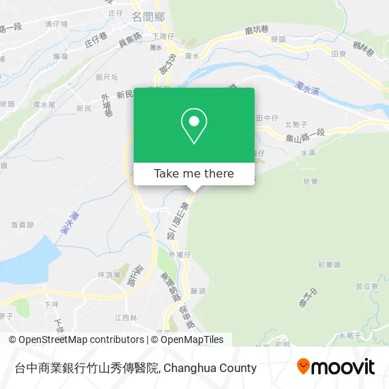 台中商業銀行竹山秀傳醫院地圖