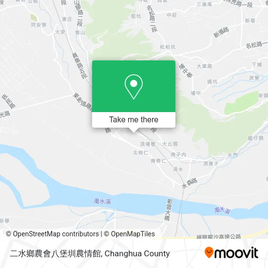 二水鄉農會八堡圳農情館地圖