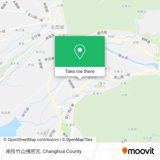 南投竹山佛照宮地圖