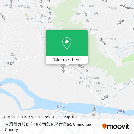 台灣電力股份有限公司彰化區營業處地圖