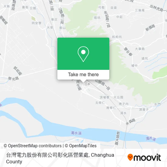 台灣電力股份有限公司彰化區營業處地圖