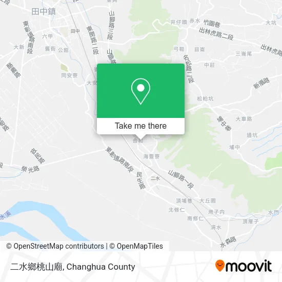 二水鄉桃山廟 map